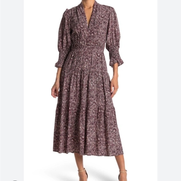 Ba&sh Glee Robe Midi Dress XS - Picture 4 of 14